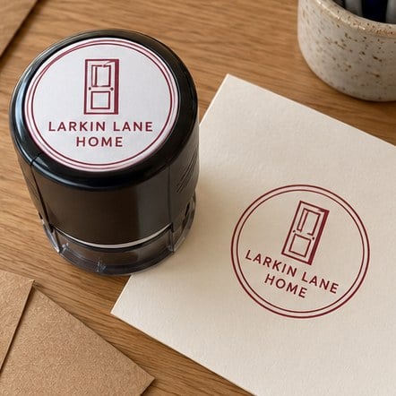 Custom Round Monogram Stamps